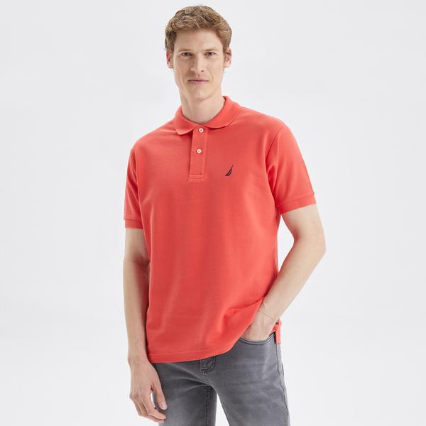 Nautica Erkek Turuncu Classic Fit Kısa Kollu Polo
