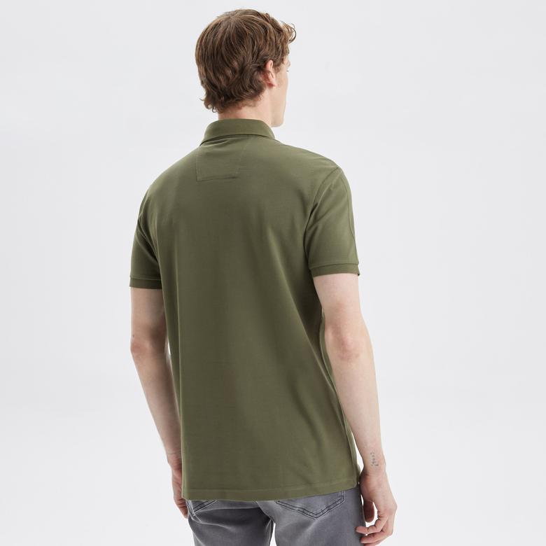 Nautica Erkek Yeşil Slim Fit Kısa Kollu Polo