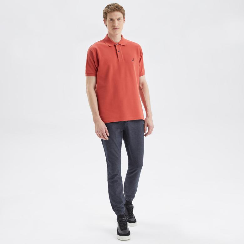 NAUTICA ERKEK KIRMIZI CLASSIC FIT KISA KOLLU POLO