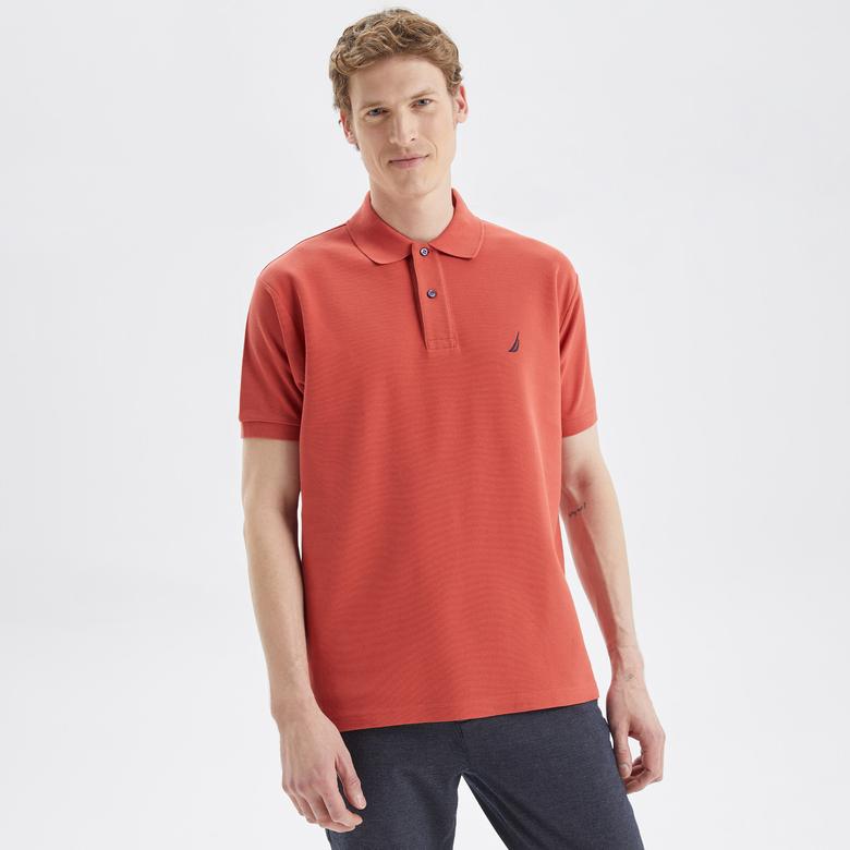 NAUTICA ERKEK KIRMIZI CLASSIC FIT KISA KOLLU POLO