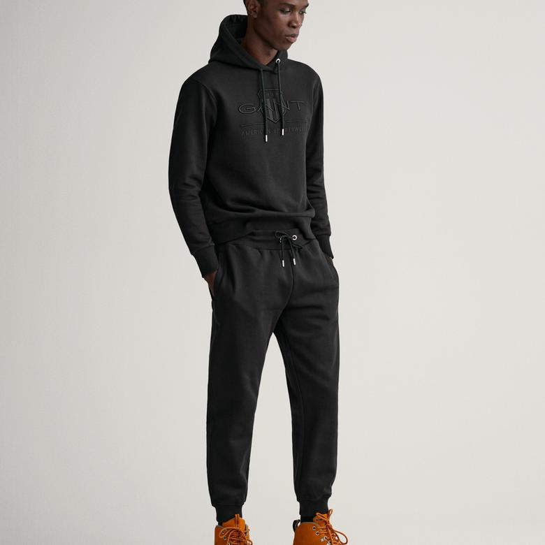 GANT Erkek Siyah Regular Fit Eşofman Altı