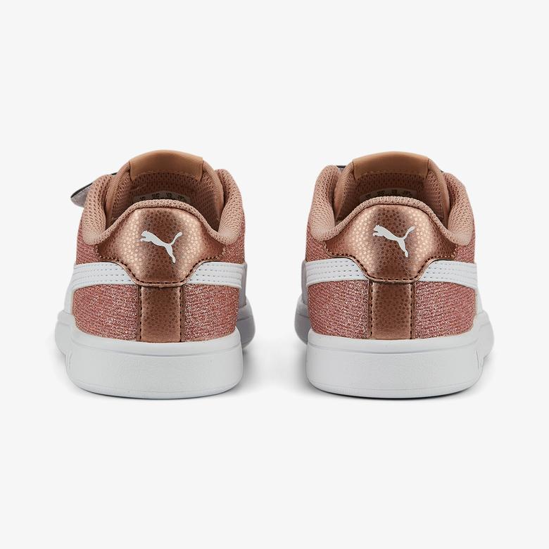Puma Smash V2 Glitz Glam V Ps Çocuk Pembe Spor Ayakkabı