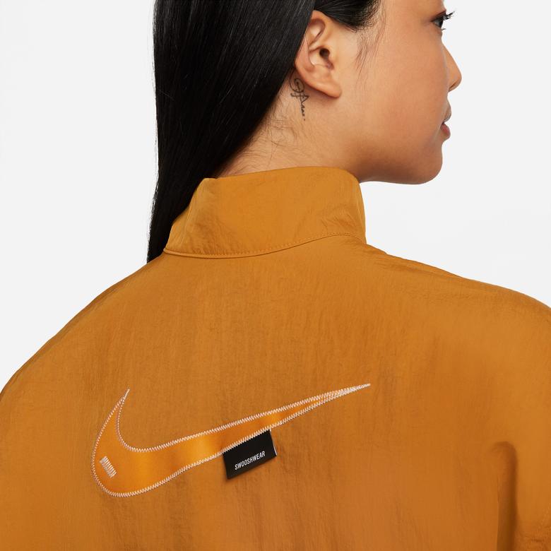 Nike Sportswear Swoosh Kadın Turuncu Elbise