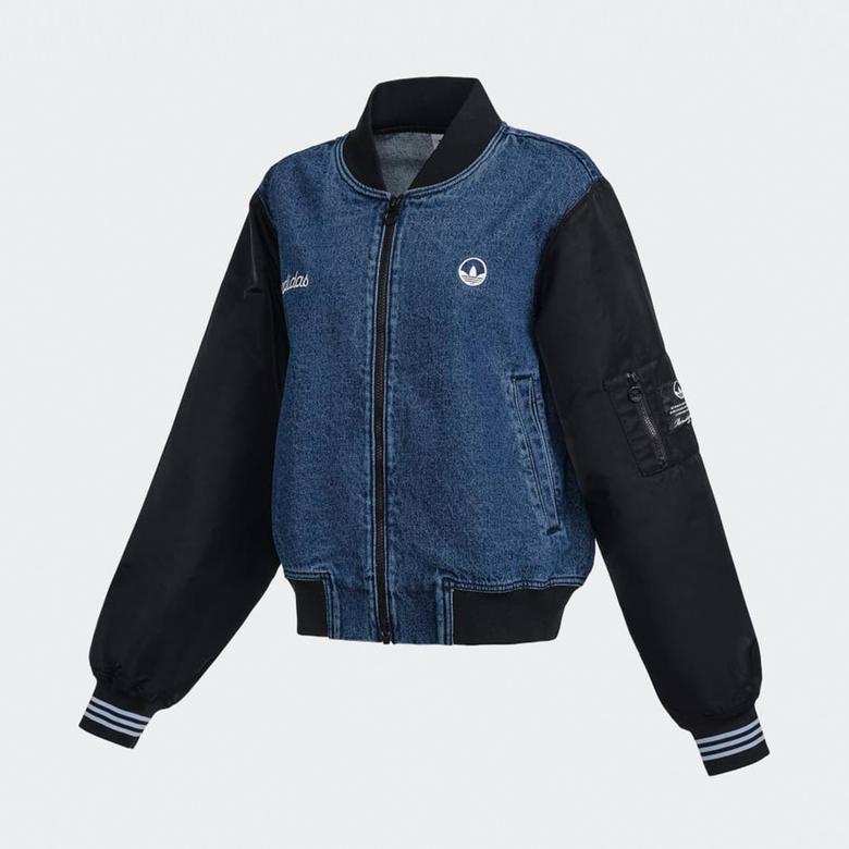 adidas Jaqueta Varsity Kadın Mavi Ceket