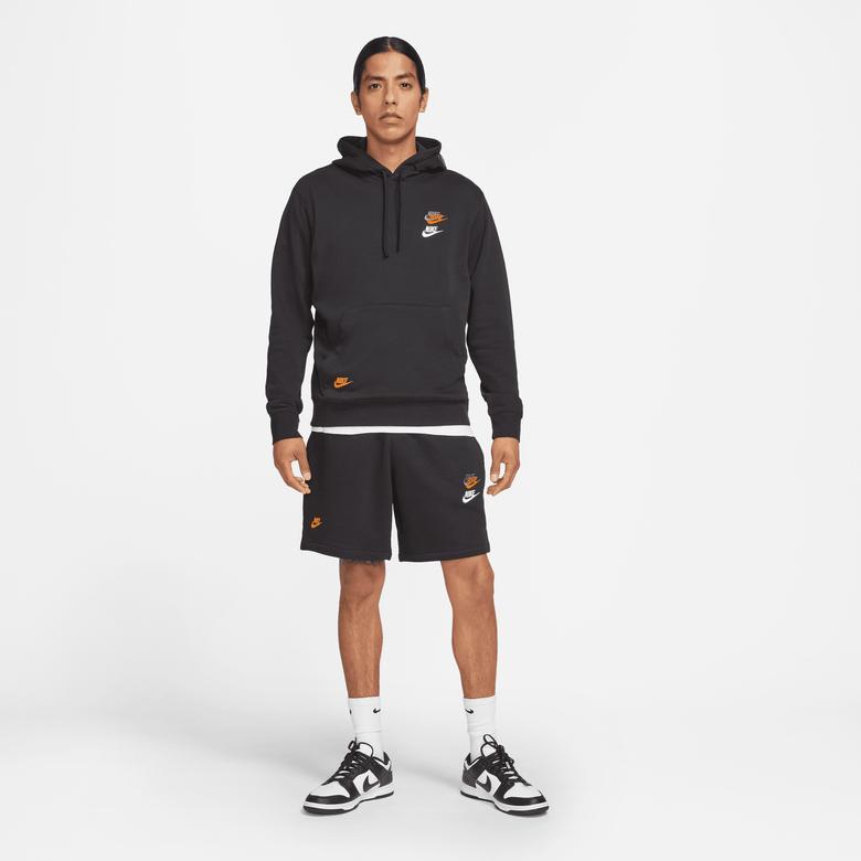 Nike Sportswear Essentials+ Erkek Kapüşonlu Siyah Sweatshirt