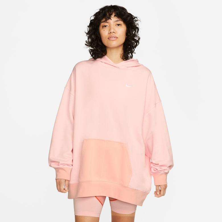Nike Swoosh Kadın Pembe Hoodie
