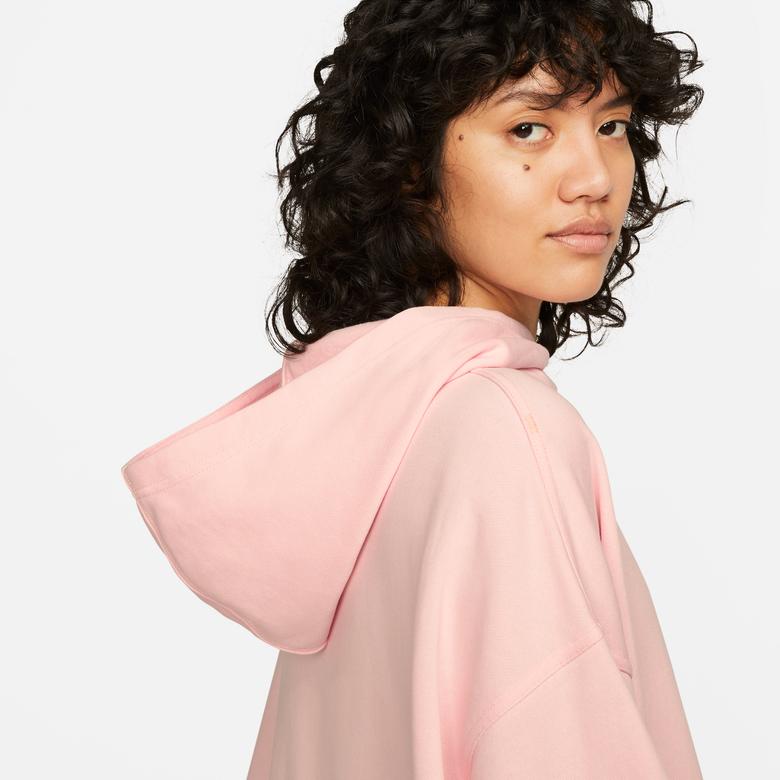 Nike Swoosh Kadın Pembe Hoodie