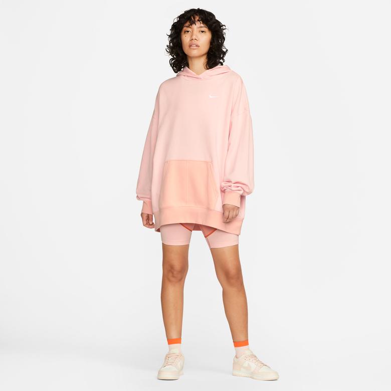Nike Swoosh Kadın Pembe Hoodie