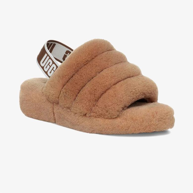 UGG Fluff Yeah Slide Kadın Krem Terlik