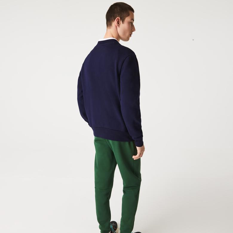 Lacoste Erkek Classic Fit Bisiklet Yaka Lacivert Sweatshirt