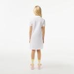 Lacoste Kız Çocuk Polo Yaka Beyaz Elbise