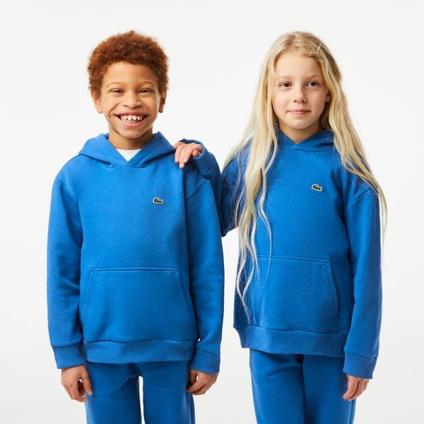 Lacoste Çocuk Kapüşonlu Mavi Sweatshirt