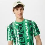 Lacoste Erkek Regular Fit Bisiklet Yaka Baskılı Yeşil T-Shirt