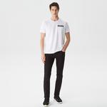 Nautica Erkek Beyaz Baskılı Standart Fit T-Shirt