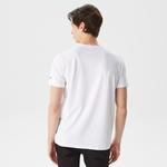 Nautica Erkek Beyaz Baskılı Standart Fit T-Shirt