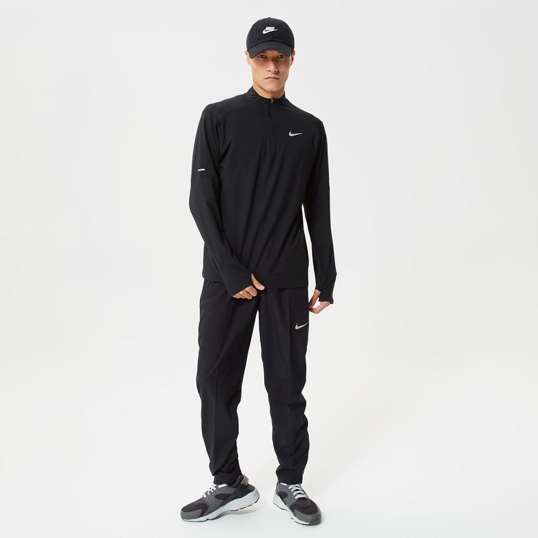 Nike Dri-FIT Run Stripe Wvn Erkek Siyah Eşofman Altı