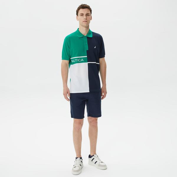 Nautica Erkek Lacivert Keten Bermuda