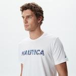 Nautica Standart Fit Erkek Beyaz T-Shirt