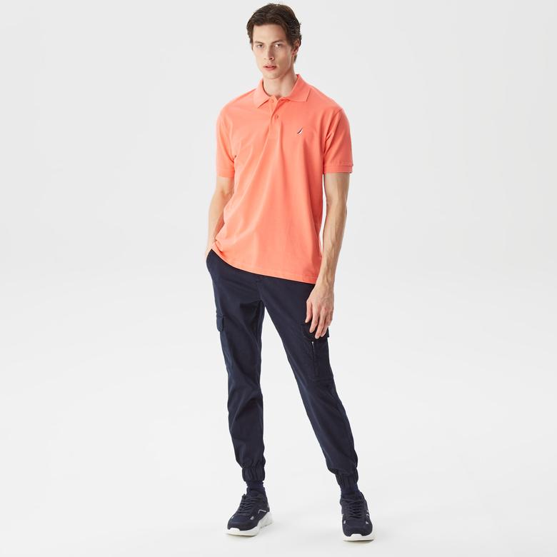 Nautica Erkek Turuncu Classic Fit Kısa Kollu Polo