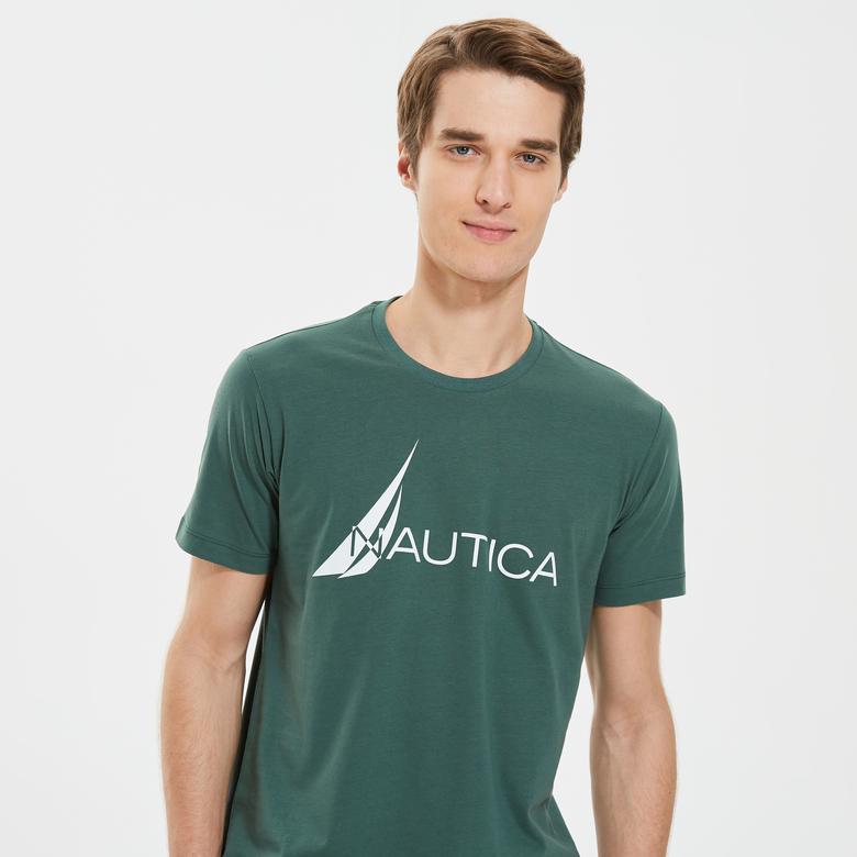 Nautica Erkek Yeşil Standart Fit T-Shirt