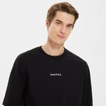 Nautica Erkek Siyah Oversize T-Shirt