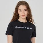 Converse Wordmark  Kadın Siyah T-Shirt