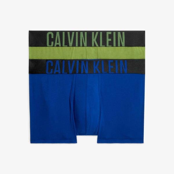 Calvin Klein 2'li Classic Pack Erkek Yeşil/Mavi Boxer