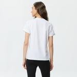 Lacoste Kadın Regular Fit Bisiklet Yaka Beyaz T-Shirt