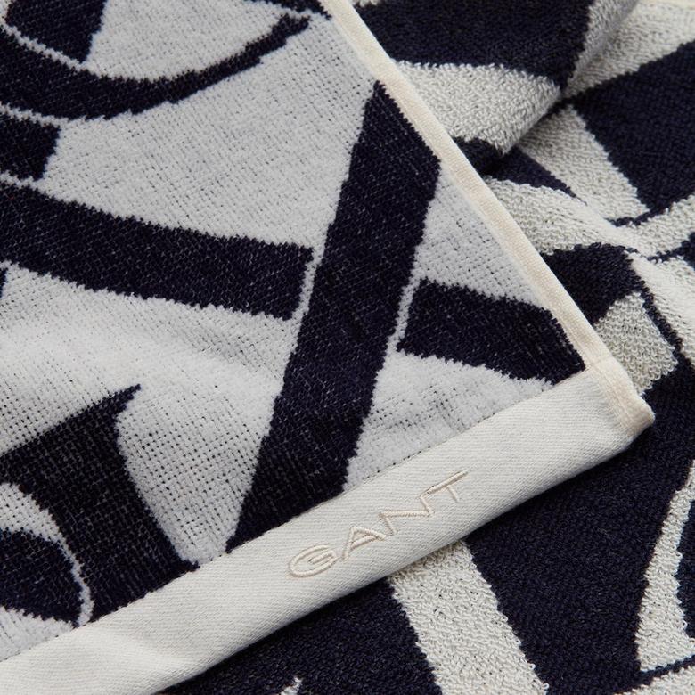 GANT Unisex Lacivert Logolu Havlu