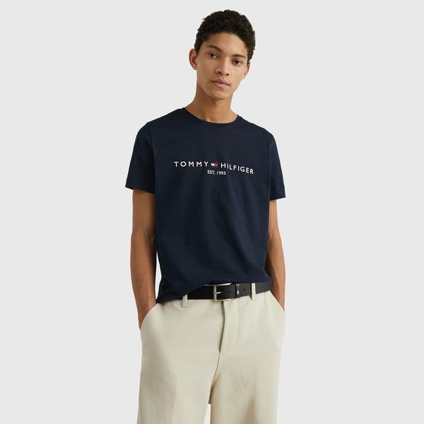 Tommy Hilfiger Erkek Mavi T-Shirt