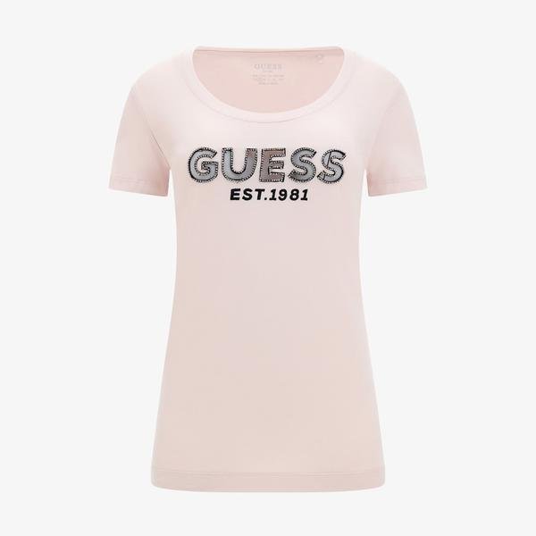 Guess Kadın Pembe T-Shirt