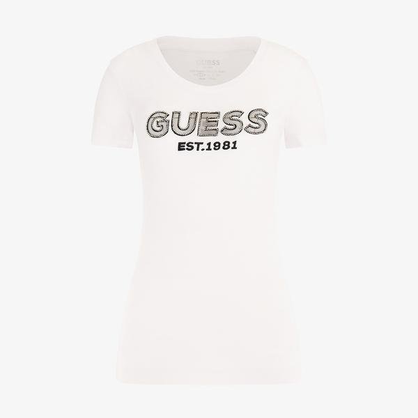 Guess Kadın Beyaz T-Shirt