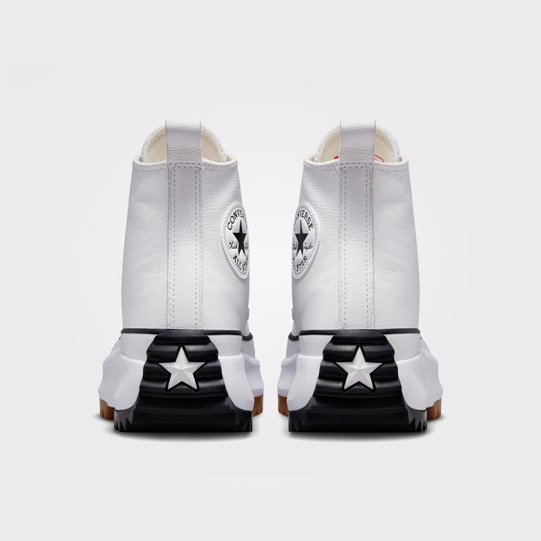 Converse Run Star Hike Platform Foundational Leather Unisex Beyaz Sneaker