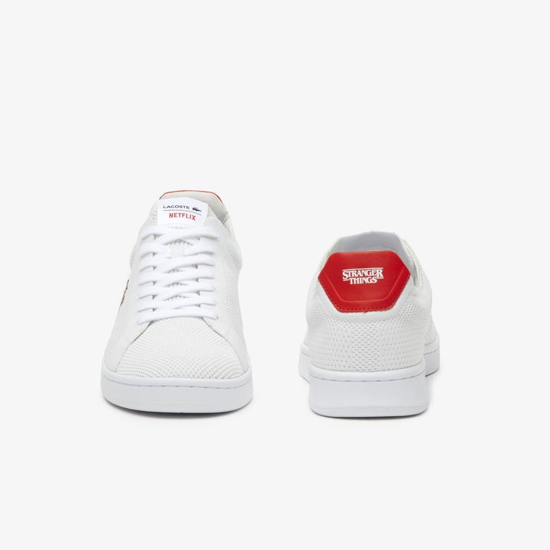 Lacoste x Netflix Piquéé Erkek Carnaby Beyaz Sneaker