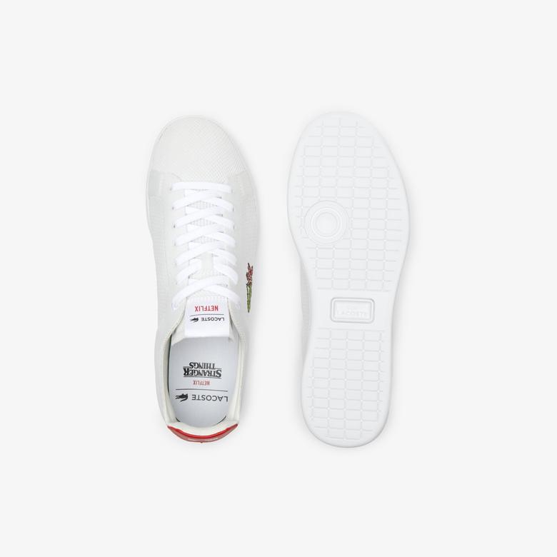 Lacoste x Netflix Piquéé Erkek Carnaby Beyaz Sneaker