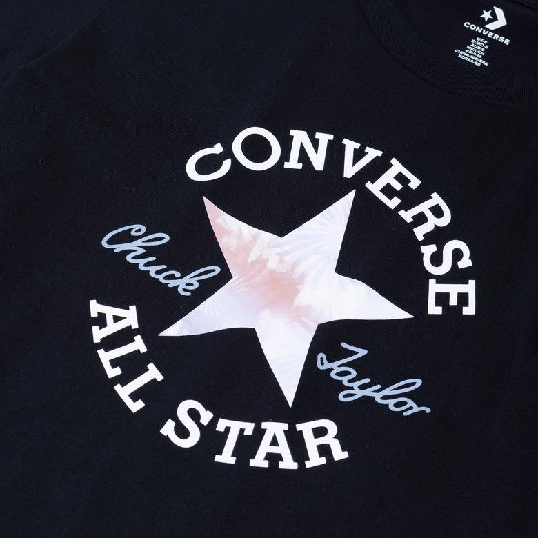 Converse Chuck Patch infill  Kadın Siyah T-Shirt
