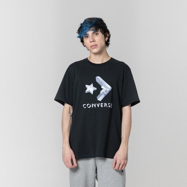 Converse Crystals  Erkek Siyah T-Shirt