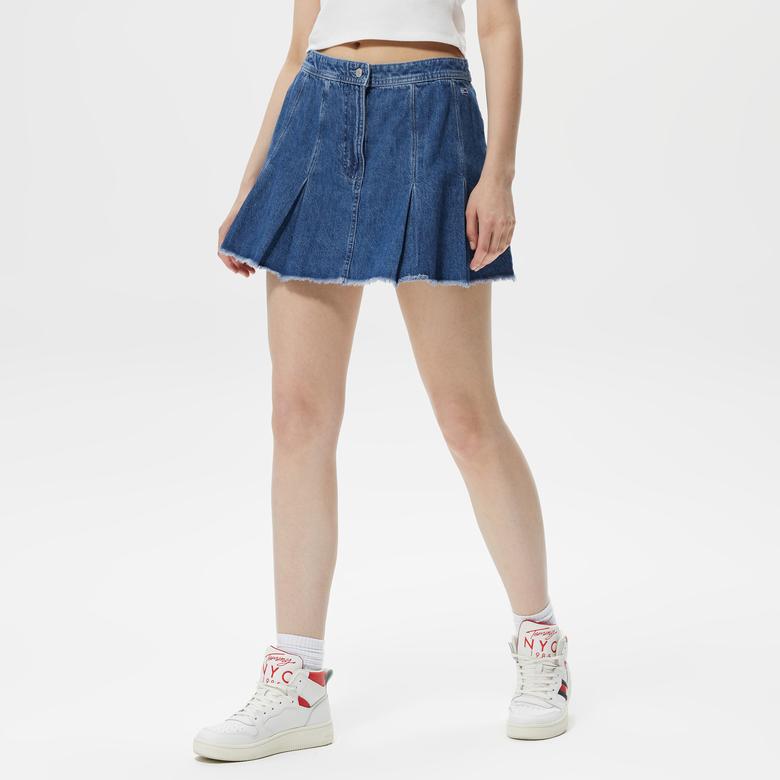 Tommy Jeans Kadın Lacivert Etek