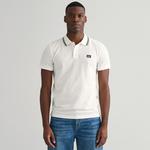 GANT Erkek Bej Çizgili Regular Fit Polo