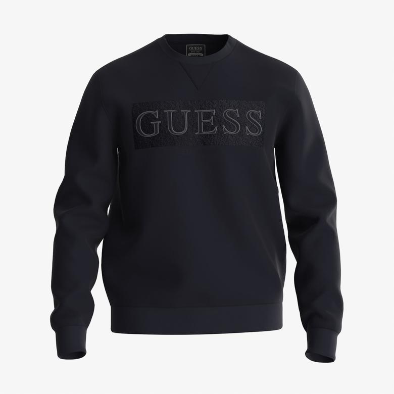 Guess Erkek Lacivert Sweatshirt