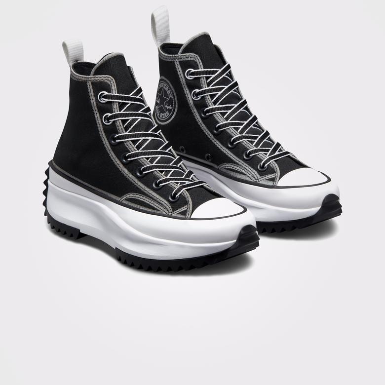 Converse Run Star Hike Platform Outline Sketch Unisex Siyah Sneaker