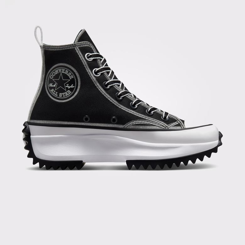 Converse Run Star Hike Platform Outline Sketch Unisex Siyah Sneaker
