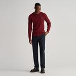 Gant Erkek Kırmızı Regular Fit Bisiklet Yaka Kazak