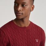 Gant Erkek Kırmızı Regular Fit Bisiklet Yaka Kazak
