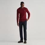 Gant Erkek Kırmızı Regular Fit Bisiklet Yaka Kazak