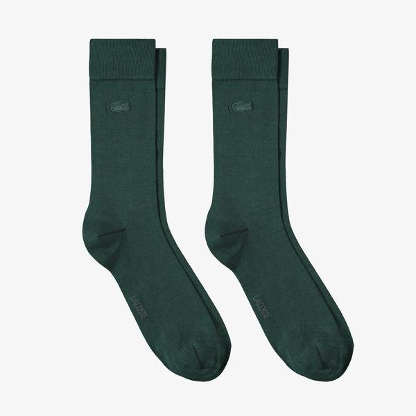Lacoste Erkek Uzun Koyu Yeşil 2'Li Çorap