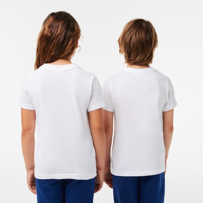 Lacoste Çocuk Beyaz T-shirt