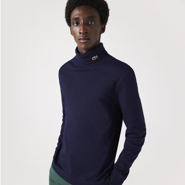 Lacoste Erkek Regular Fit Uzun Kollu Hakim Yaka Lacivert T-Shirt