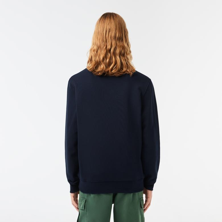 Lacoste Classic Fit Erkek Lacivert Sweatshirt