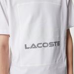 Lacoste Erkek Relaxed Fit Bisiklet Yaka Baskılı Beyaz T-Shirt